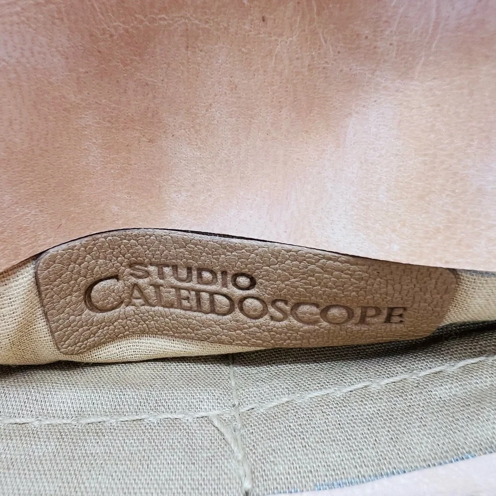 STUDIO CALEIDOSCOPE UNISEX LEATHER ZIP-AROUND ARTISIAN WALLET